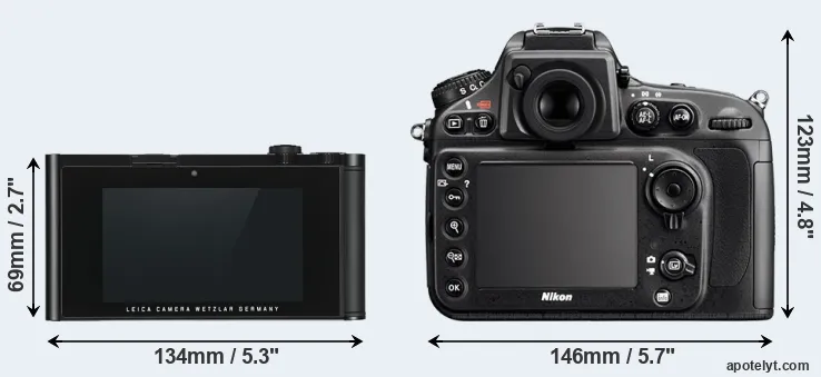 Comparison TL or D800E rear