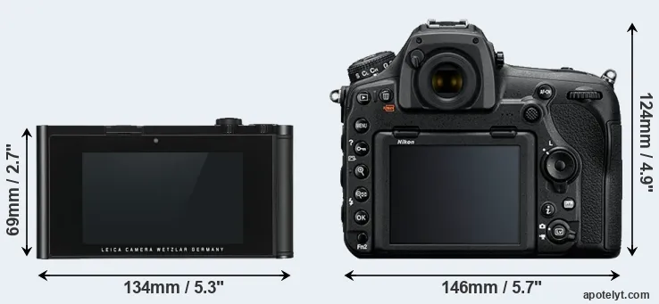Comparison TL or D850 rear