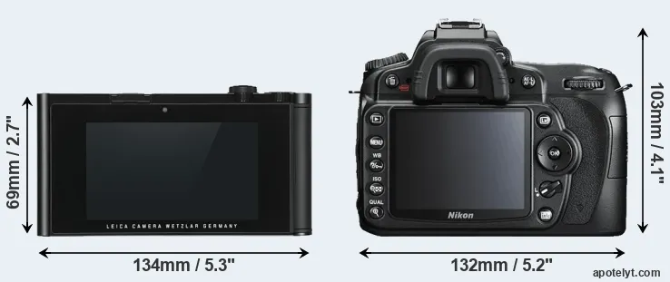 Comparison TL or D90 rear