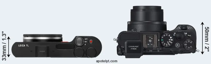 Compare TL versus P7800 top