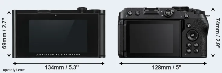 Comparison TL or Z30 rear