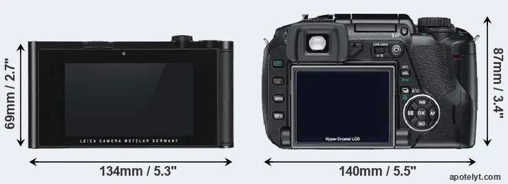 Comparison TL or E-330 rear