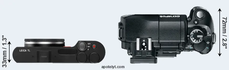 Compare TL versus E-330 top