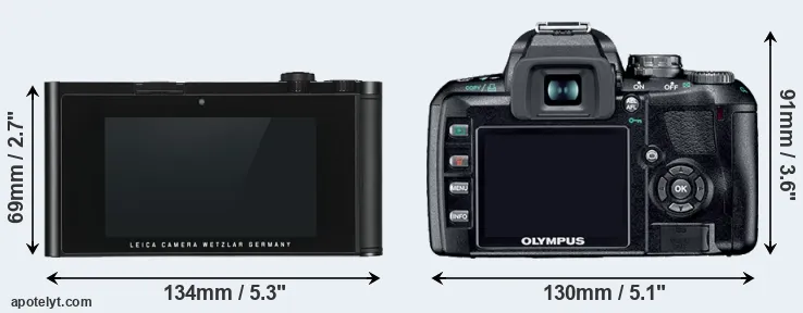 Comparison TL or E-410 rear