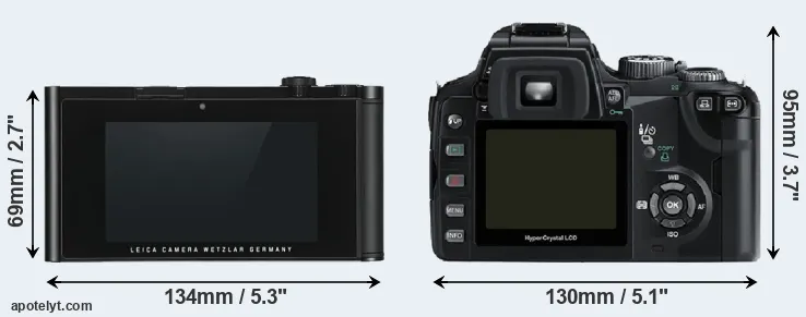 Comparison TL or E-500 rear