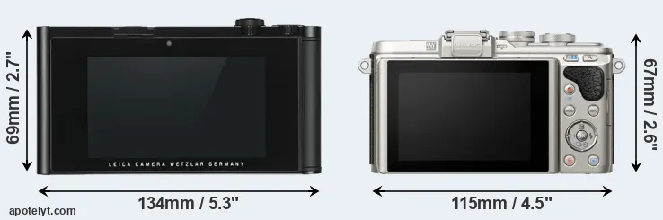 Comparison TL or E-PL8 rear