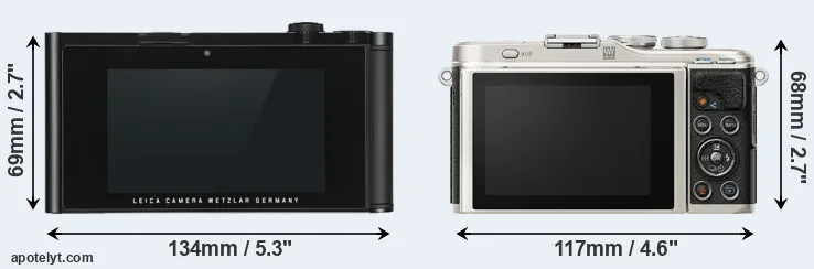 Comparison TL or E-PL9 rear