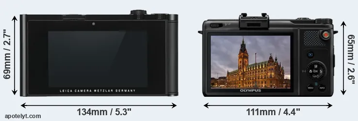 Comparison TL or XZ-1 rear