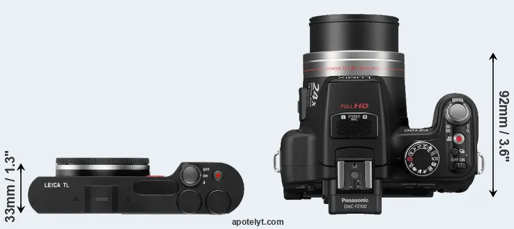 Compare TL versus FZ100 top