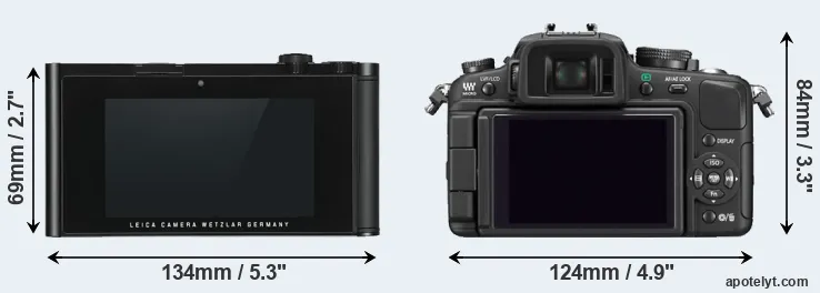 Comparison TL or G1 rear