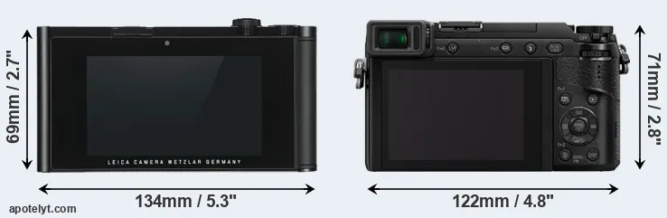 Comparison TL or GX85 rear