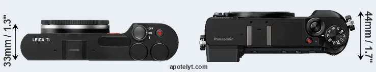 Compare TL versus GX85 top