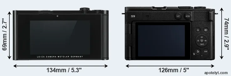 Comparison TL or S9 rear