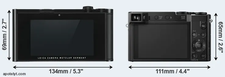 Comparison TL or ZS100 rear
