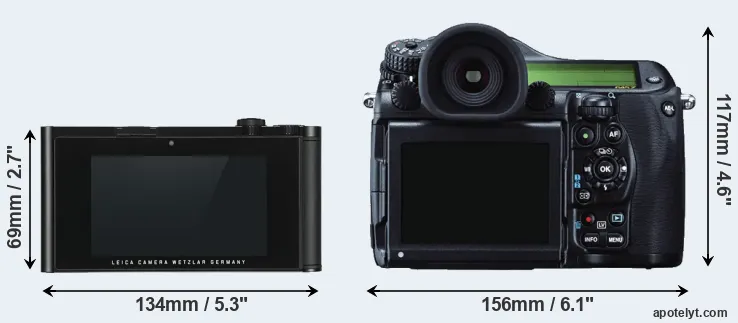 Comparison TL or 645Z rear
