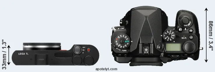 Compare TL versus K-1 top