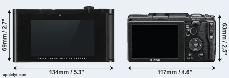 Comparison TL or GR II rear