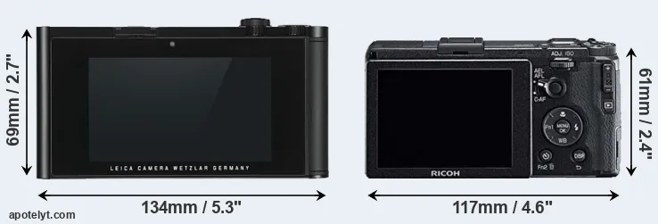Comparison TL or GR rear