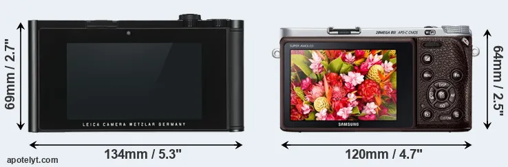 Comparison TL or NX500 rear
