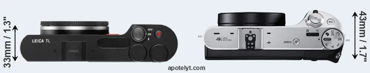 Compare TL versus NX500 top
