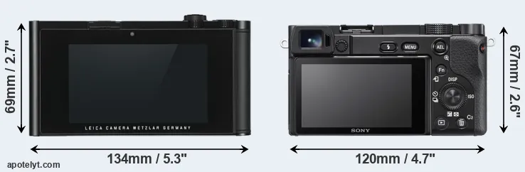 Comparison TL or A6100 rear