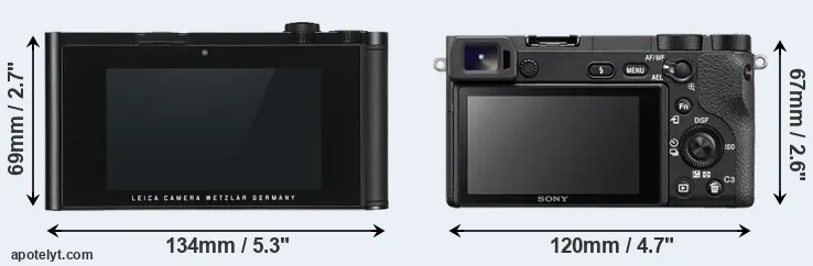 Comparison TL or A6500 rear