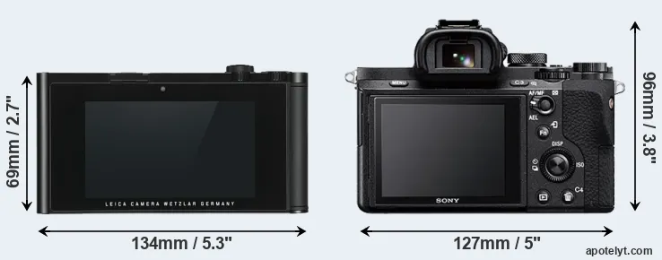 Comparison TL or A7 II rear