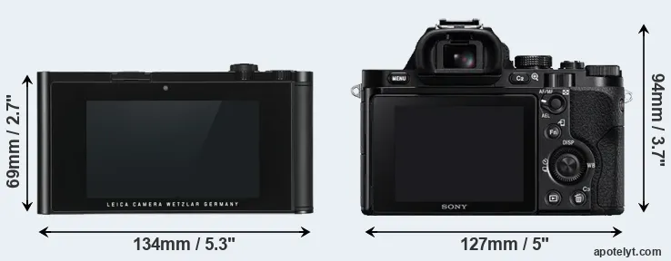 Comparison TL or A7 rear