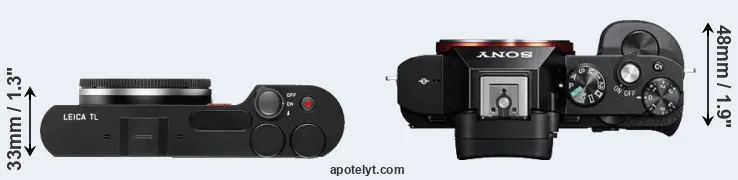 Compare TL versus A7 top