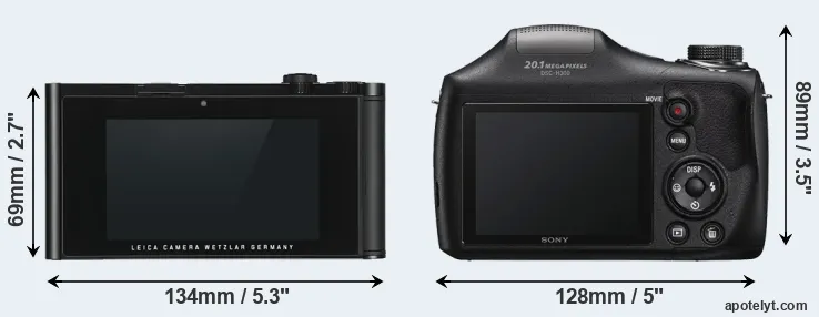 Comparison TL or H300 rear