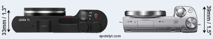 Compare TL versus NEX-5T top
