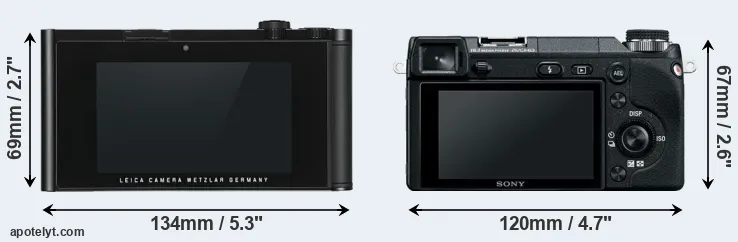 Comparison TL or NEX-6 rear