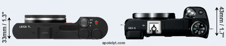 Compare TL versus NEX-6 top