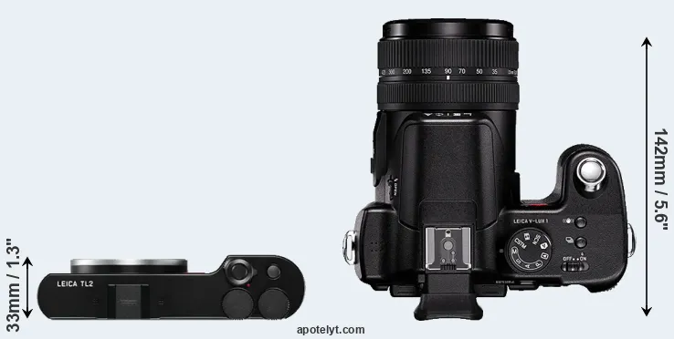 Compare TL2 versus V-LUX 1 top