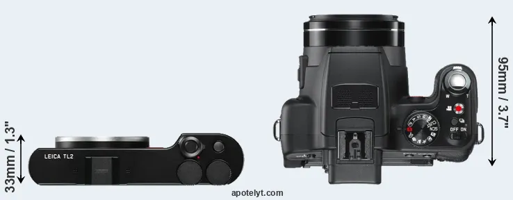 Compare TL2 versus V-LUX 2 top