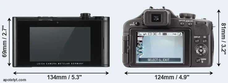 Comparison TL2 or V-LUX 3 rear