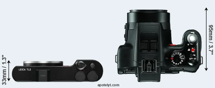 Compare TL2 versus V-LUX 3 top