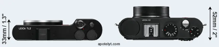 Compare TL2 versus X2 top