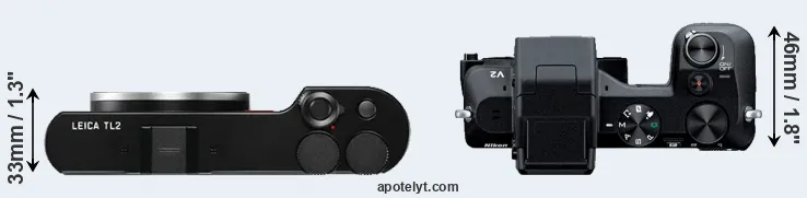 Compare TL2 versus V2 top