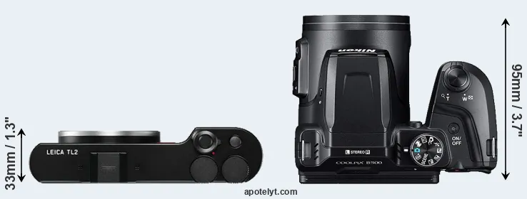 Compare TL2 versus B500 top