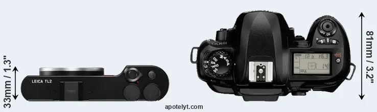 Compare TL2 versus D100 top