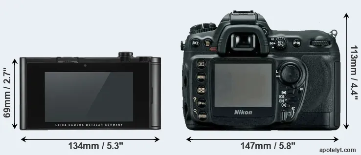 Comparison TL2 or D200 rear