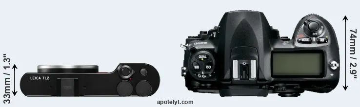 Compare TL2 versus D200 top