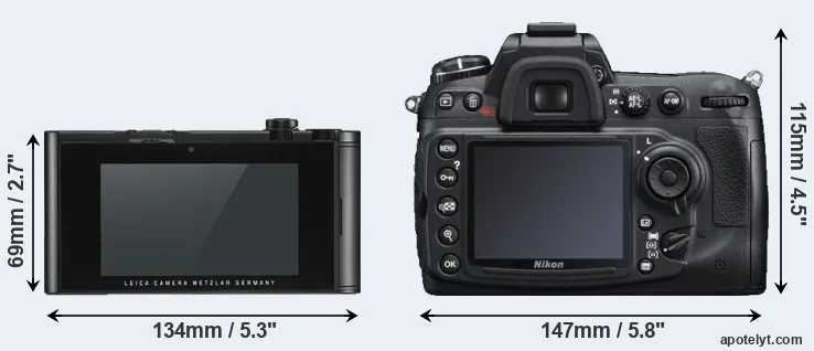 Comparison TL2 or D300S rear