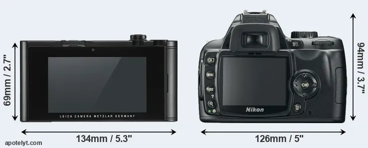 Comparison TL2 or D60 rear