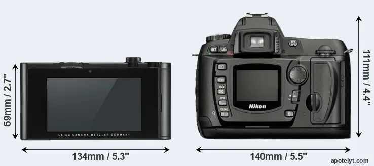 Comparison TL2 or D70 rear