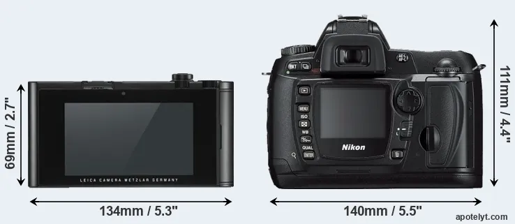 Comparison TL2 or D70s rear
