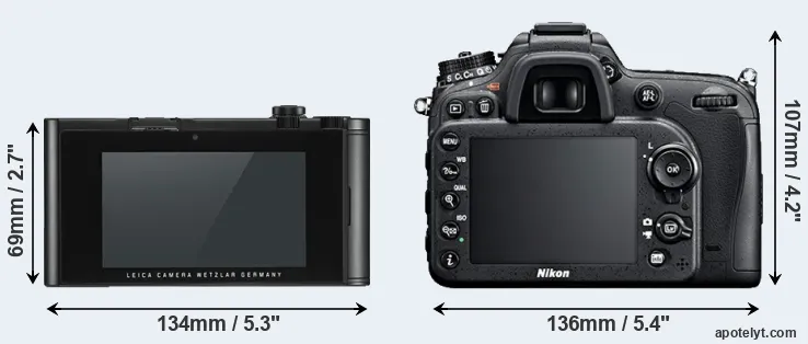 Comparison TL2 or D7100 rear