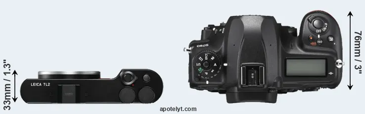 Compare TL2 versus D780 top