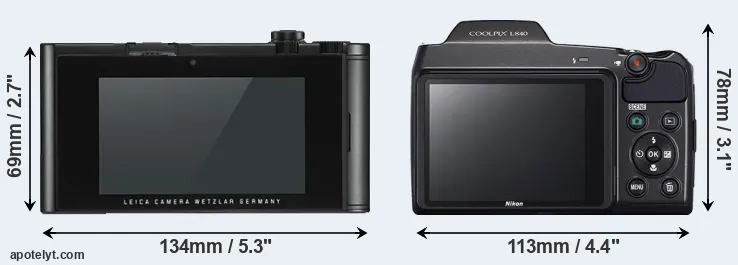 Comparison TL2 or L840 rear